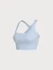 Light Blue Twist X-Cross Sports Bra - Light Support sold by BERLOOK