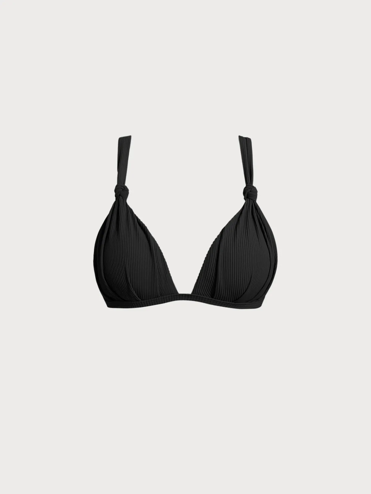 Black Ruched Knot Bikini Top sold by BERLOOK product image thumbnail 5