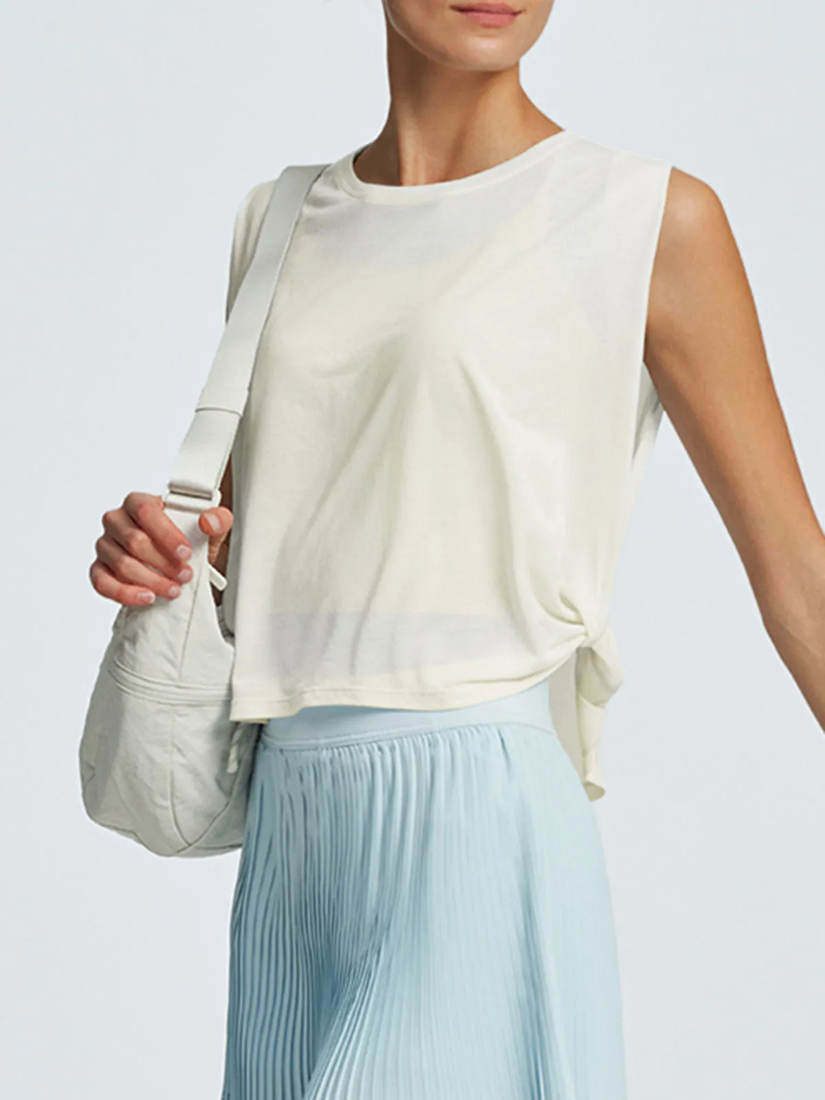 Off White Sporty Cover-Up sold by BERLOOK product image thumbnail 2