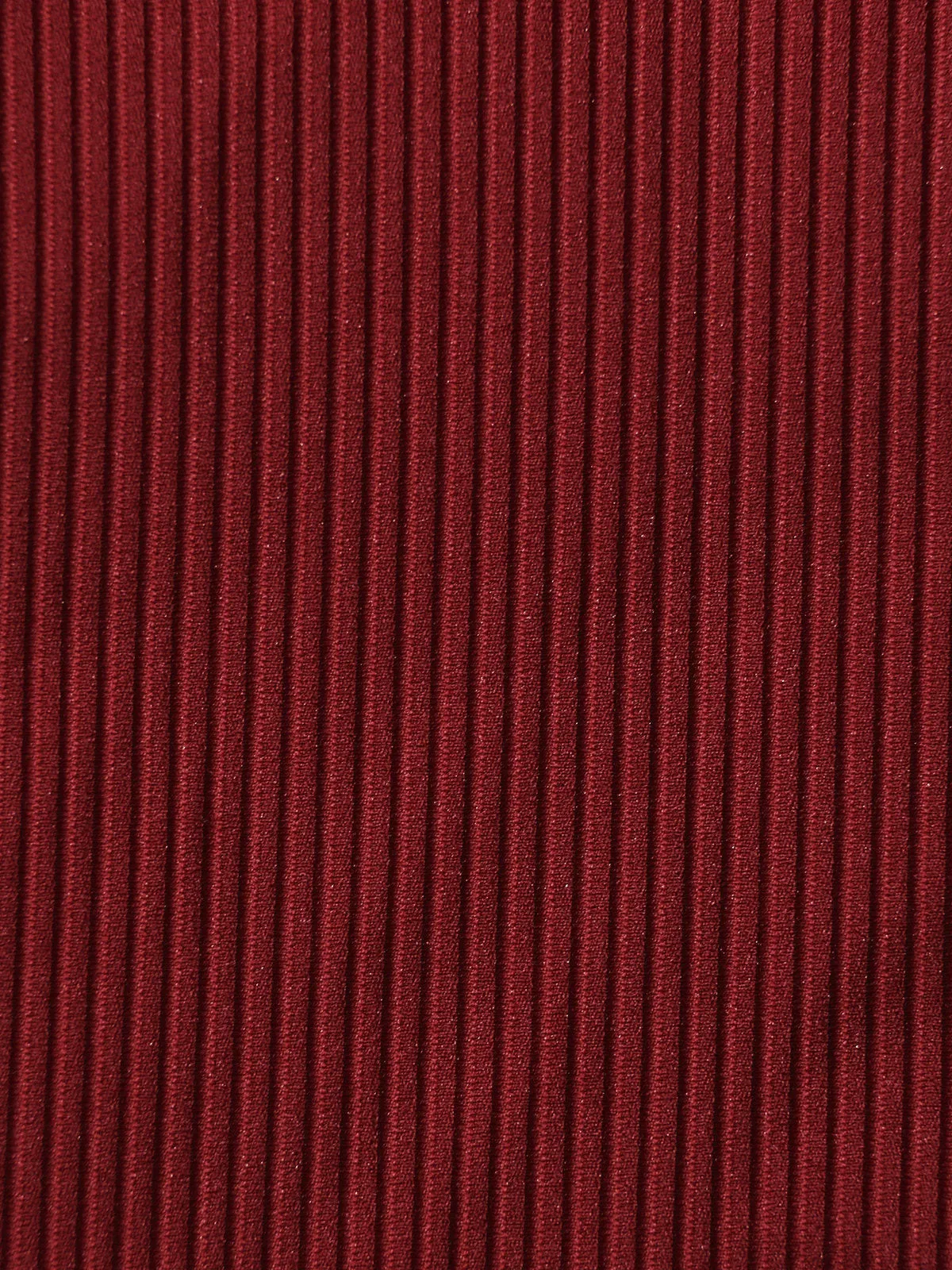 Wine Red Ribbed Cross Back One-Piece Swimsuit sold by BERLOOK product image thumbnail 3