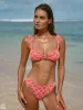 Red Rose Textured Bikini Bottom sold by BERLOOK