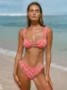 Red Rose Textured Bikini Top sold by BERLOOK