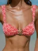 Red Rose Textured Bikini Top sold by BERLOOK