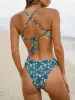 Blue Reversible Print Bikini Bottom sold by BERLOOK