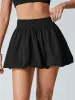 Black A-Line Pockets Sports Skirt sold by BERLOOK