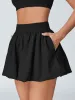 Black A-Line Pockets Sports Skirt sold by BERLOOK