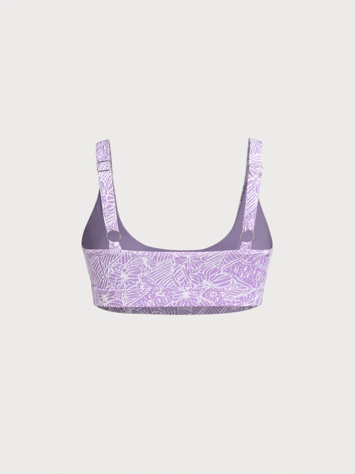 Purple Textured Cut Out Bikini Top sold by BERLOOK product image thumbnail 2
