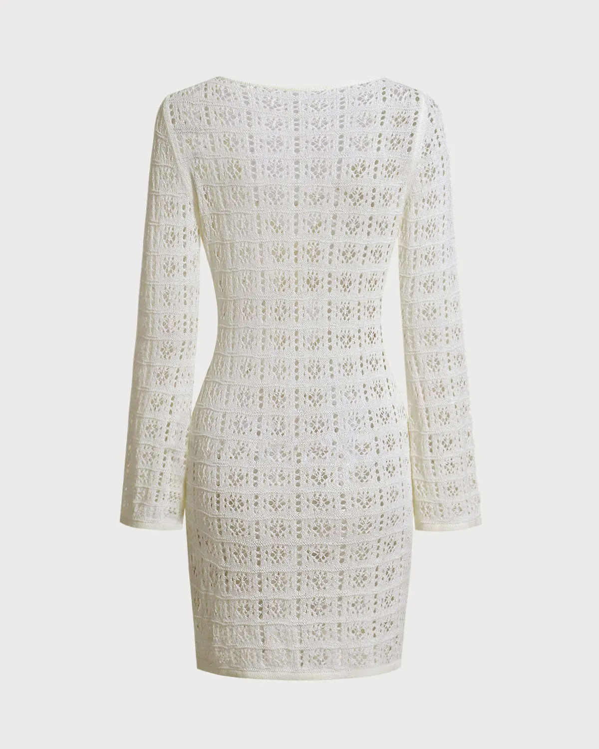 White V Neck Cover-up sold by BERLOOK product image thumbnail 2