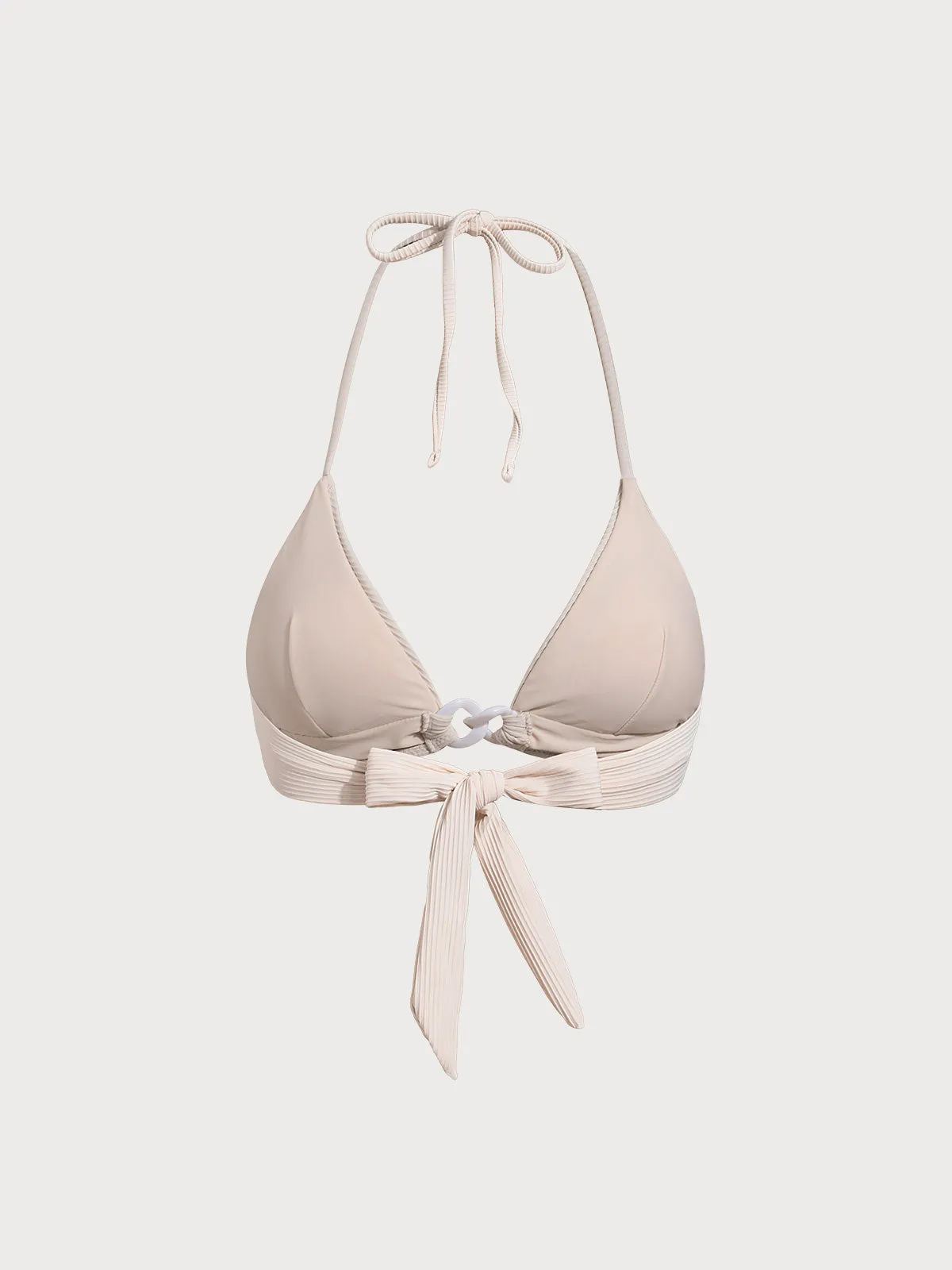 Off White Buckle Bikini Top sold by BERLOOK product image thumbnail 2