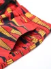 Hapnix® - Red Stripe Print Men's 5" Swim Trunks sold by BERLOOK