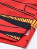 Hapnix® - Red Stripe Print Men's 5" Swim Trunks sold by BERLOOK