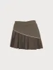 Brown Pleated Line Sports Skirt sold by BERLOOK