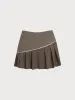 Brown Pleated Line Sports Skirt sold by BERLOOK