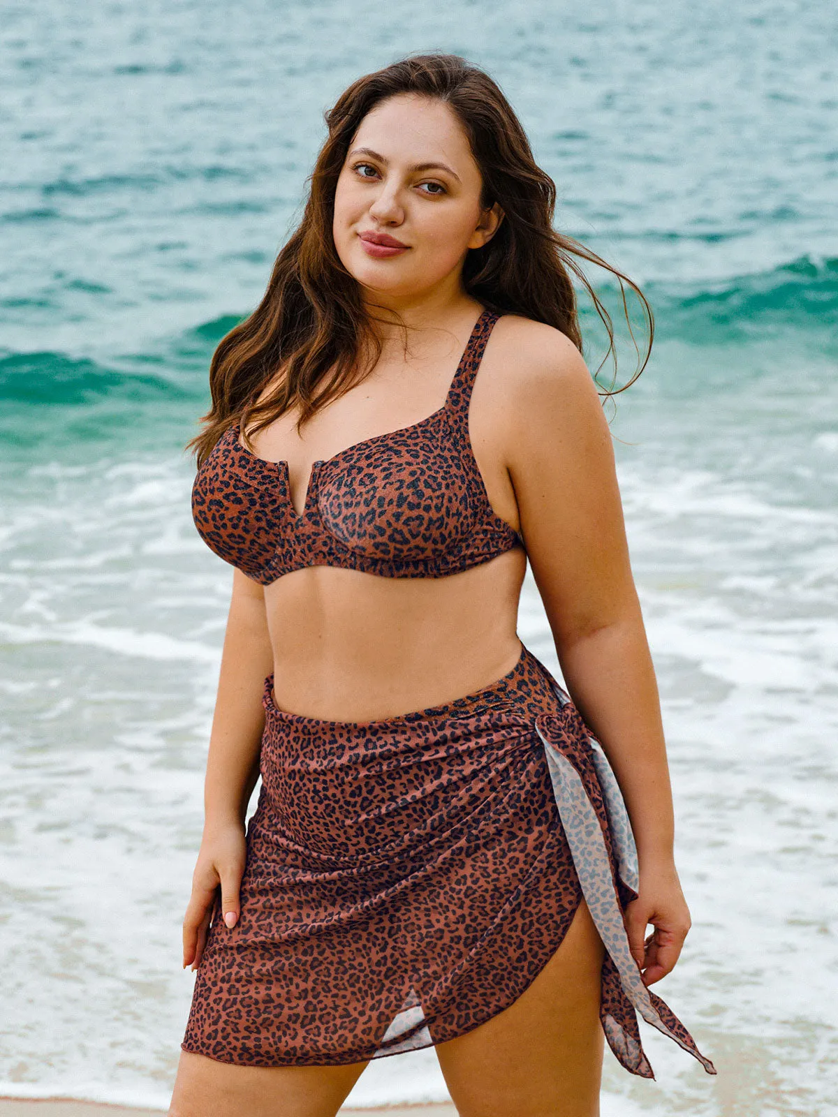 Leopard Print Plus Size Cover-up sold by BERLOOK product image thumbnail 3