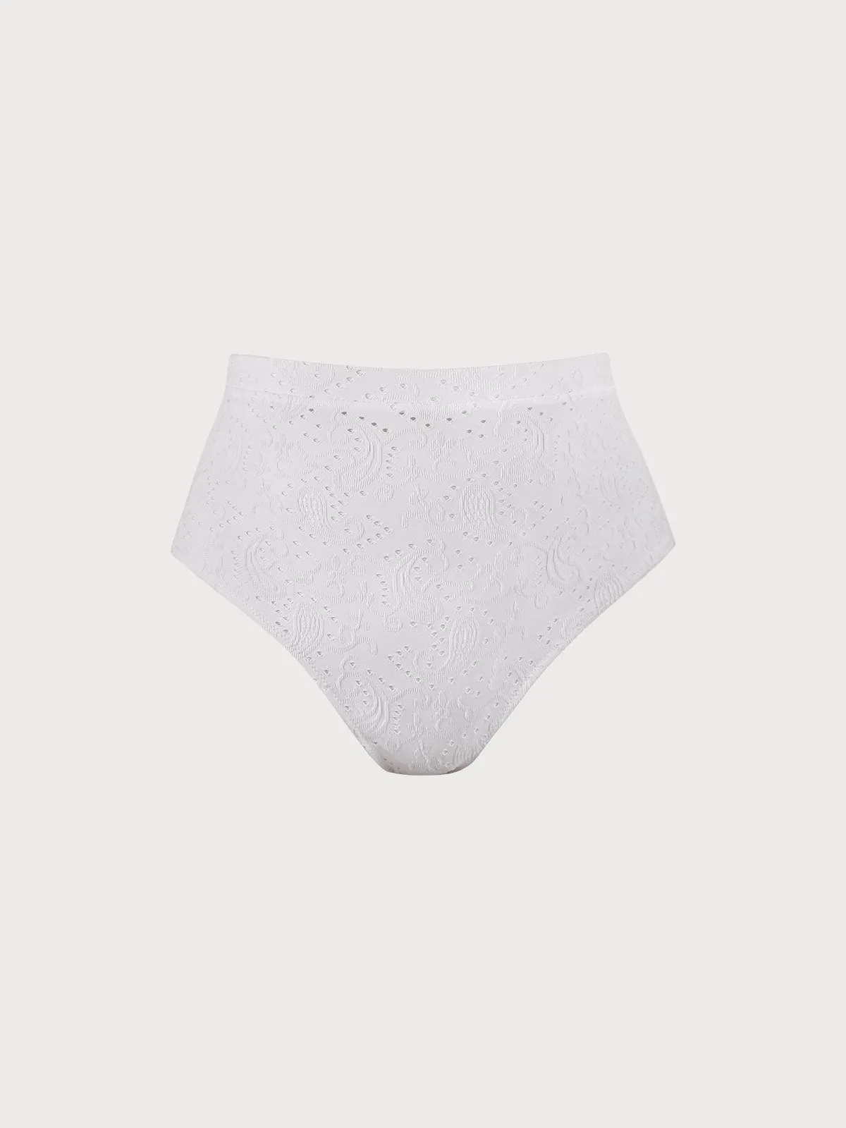 White Paisley Plus Size Bikini Bottom sold by BERLOOK product image thumbnail 5