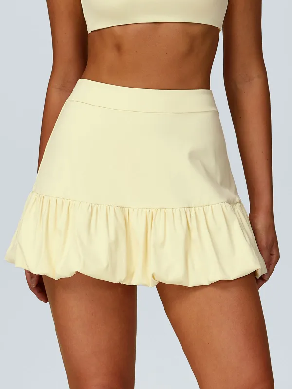 Light Yellow Chic Sporty Skirt sold by BERLOOK