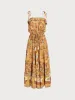 Yellow Print Beach Dresse sold by BERLOOK