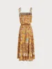 Yellow Print Beach Dresse sold by BERLOOK