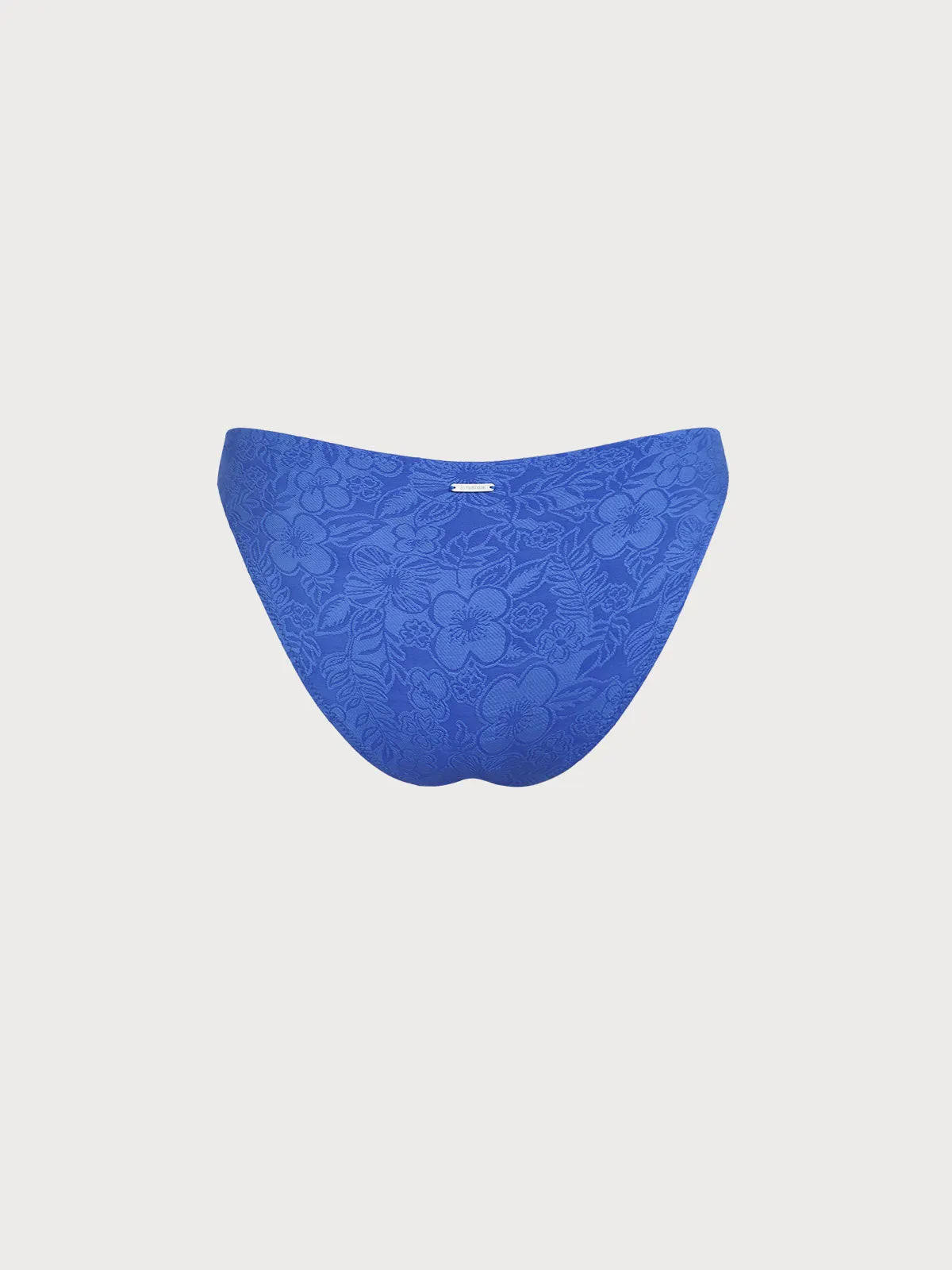 Blue Floral Textured Bikini Bottom sold by BERLOOK product image thumbnail 2