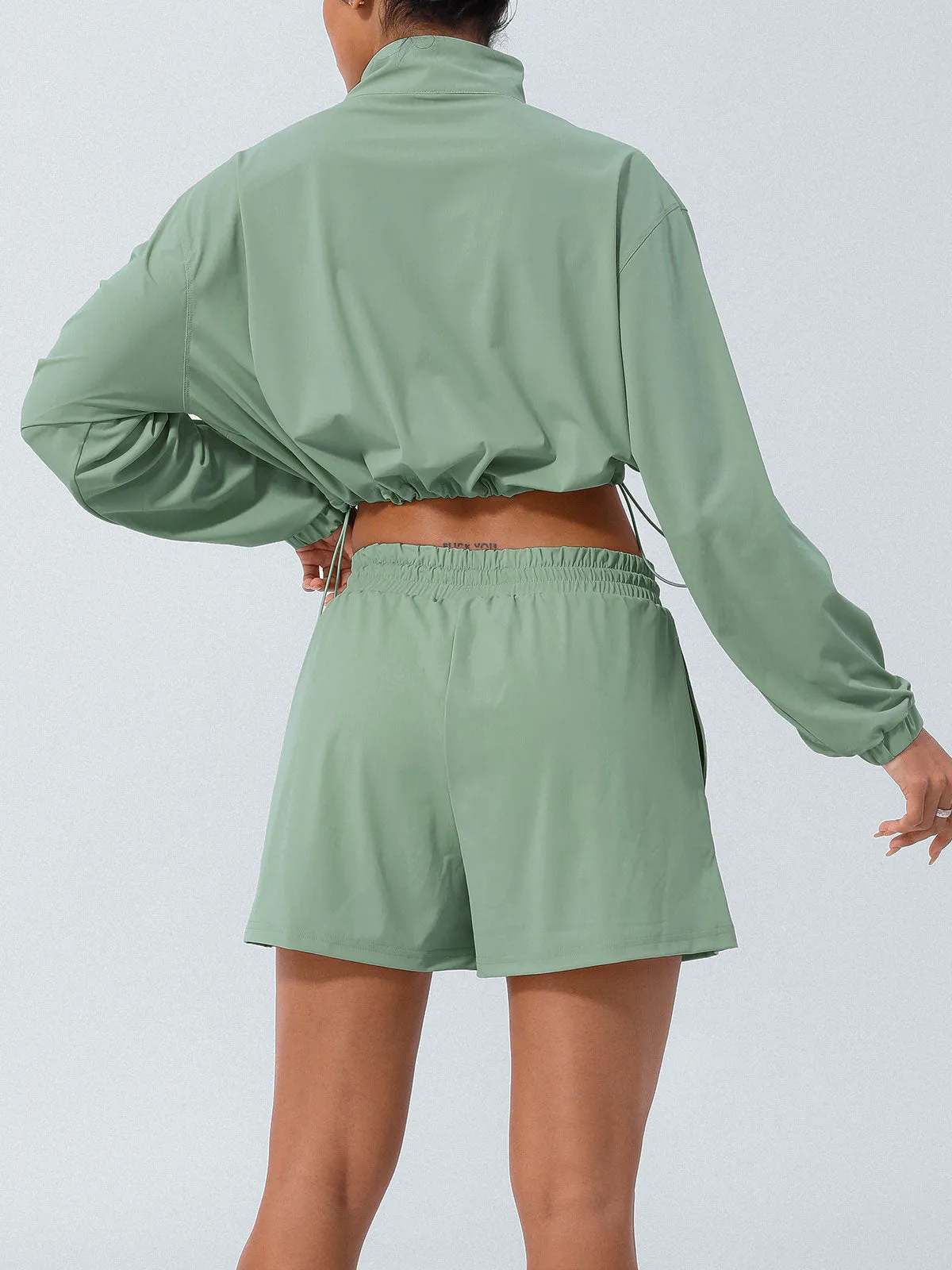 Light Green Half-Zip Jacket sold by BERLOOK product image thumbnail 2