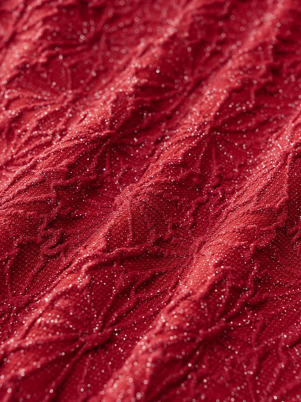 Wine Red Textured Cutout One Piece Swimwear sold by BERLOOK product image thumbnail 4