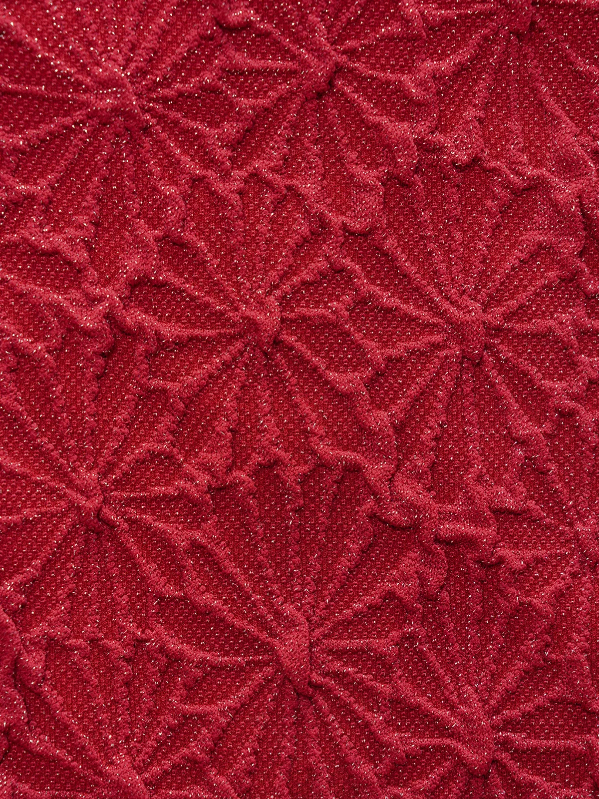 Wine Red Textured Cutout One Piece Swimwear sold by BERLOOK product image thumbnail 3