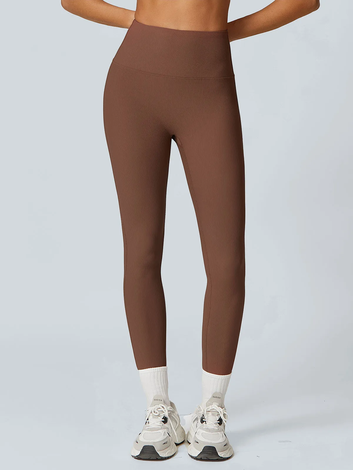 Coffee Brown Leggings 25” sold by BERLOOK product image thumbnail 3