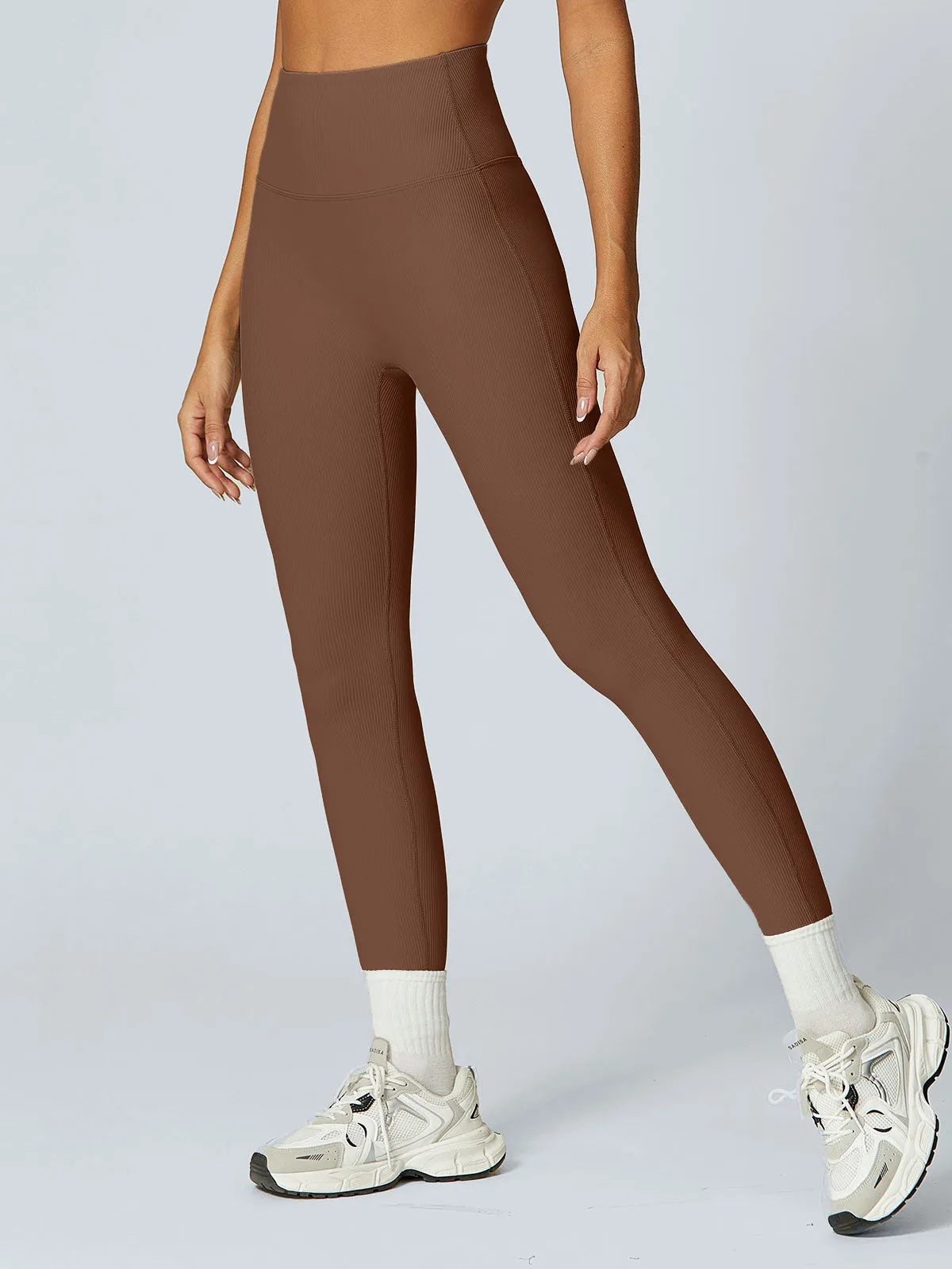 Coffee Brown Leggings 25” sold by BERLOOK