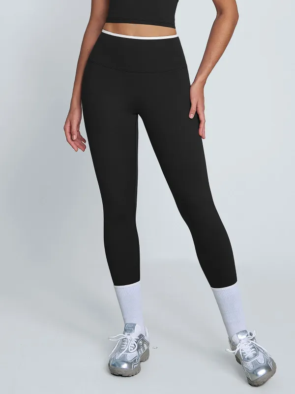 Black Natural Waisted Leggings 25" sold by BERLOOK