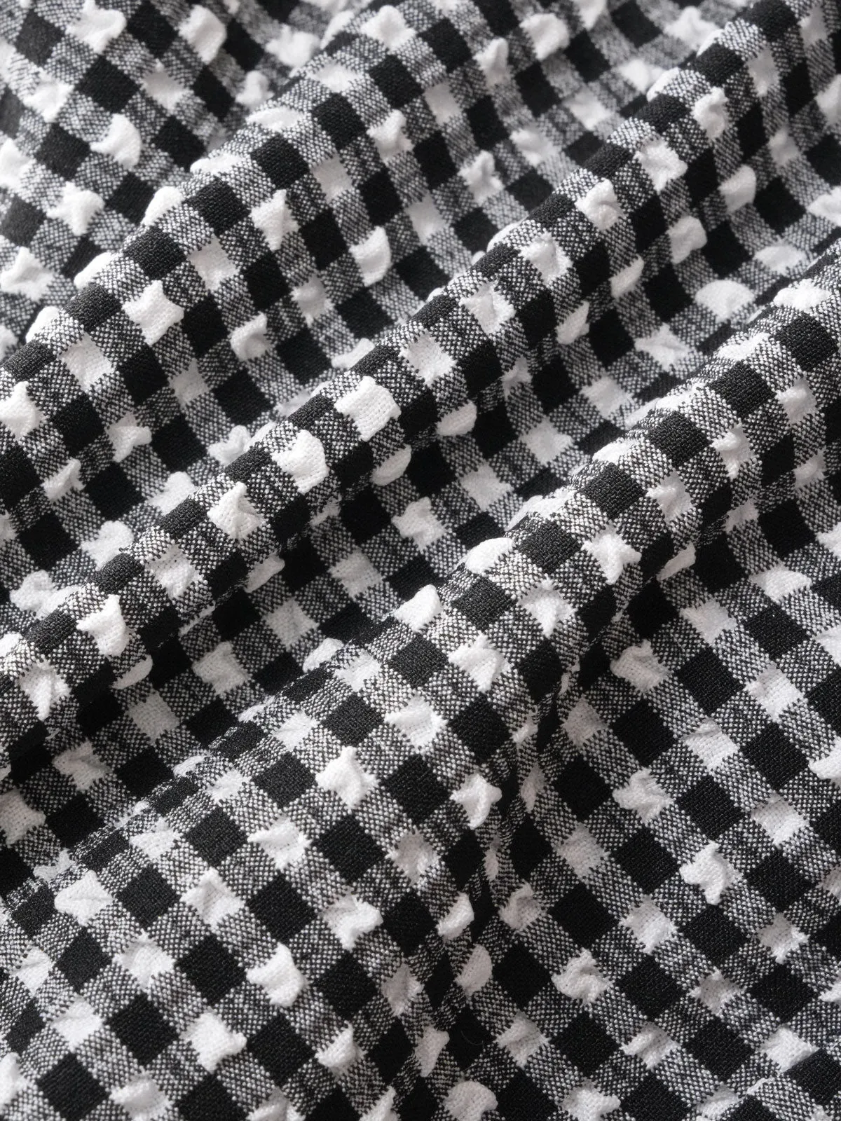 Black Plaid Bow Plus Size Bikini Top sold by BERLOOK product image thumbnail 4