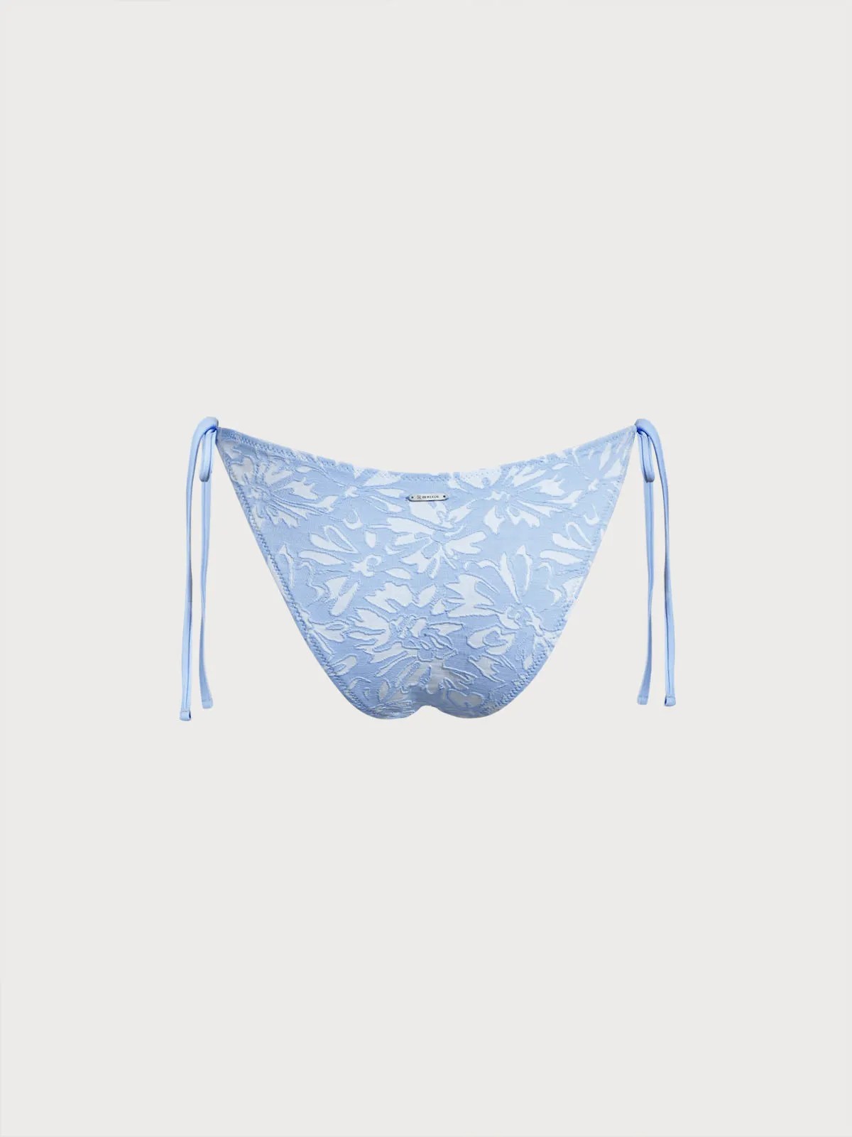 Light Blue Textured Tie Bikini Bottom sold by BERLOOK product image thumbnail 2