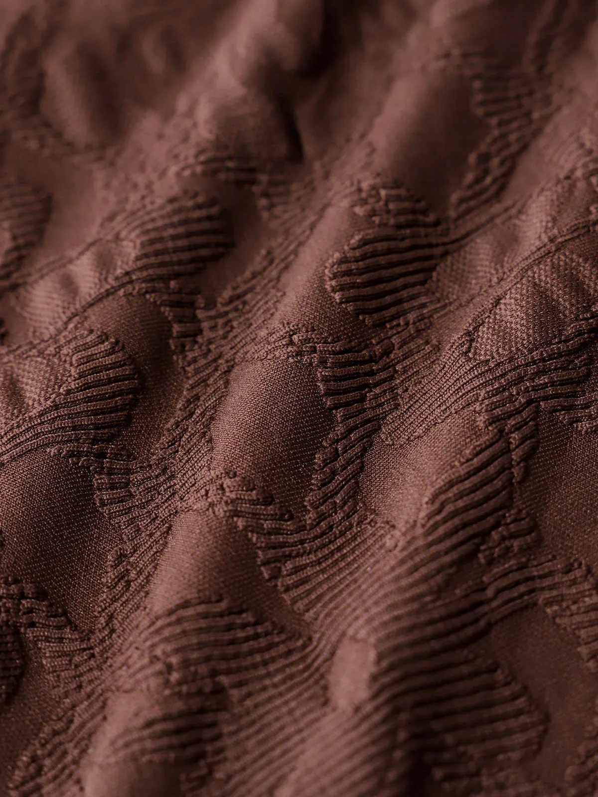 Dark Coffee V Neck Tie One-Piece Swimsuit sold by BERLOOK product image thumbnail 4