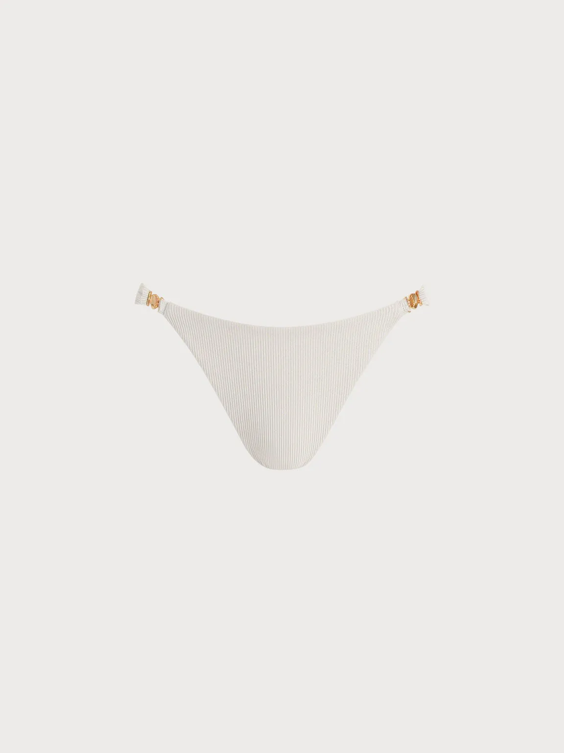Off White Gold-Accented Bikini Bottom sold by BERLOOK