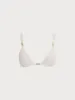 Off White Gold-Accented Bikini Top sold by BERLOOK