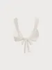 Off White Gold-Accented Bikini Top sold by BERLOOK