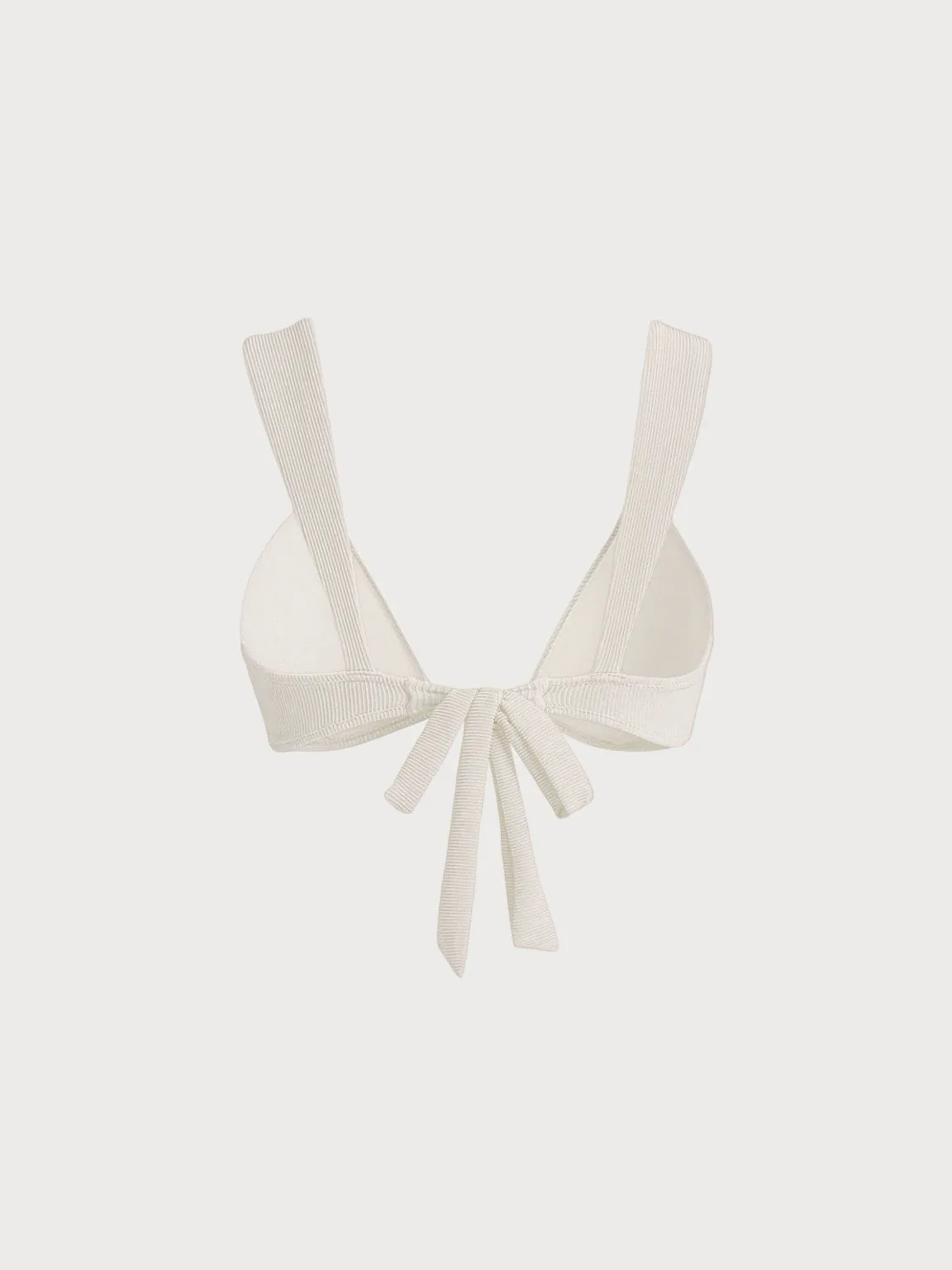 Off White Gold-Accented Bikini Top sold by BERLOOK product image thumbnail 2
