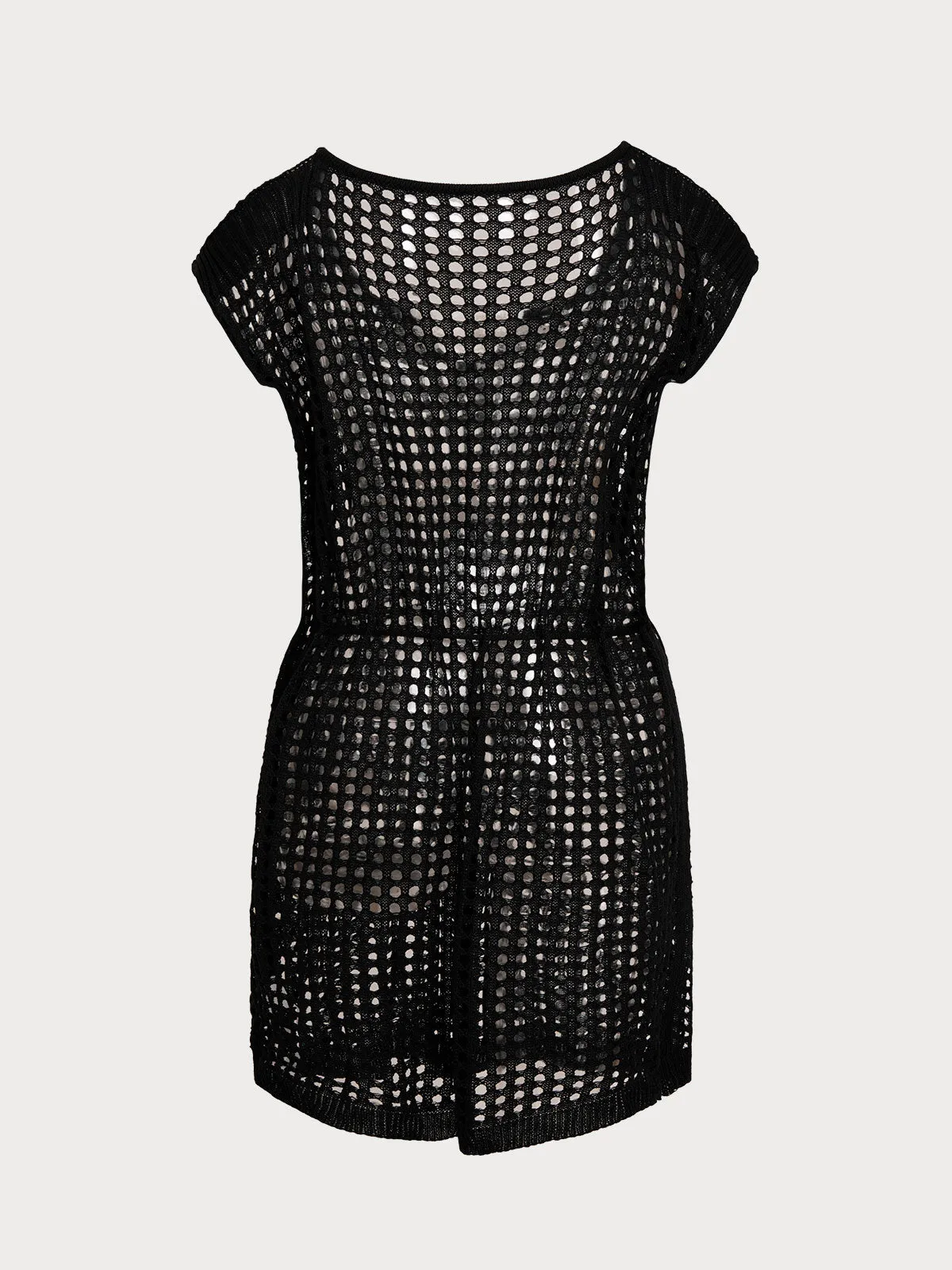 Black V Notch Plus Size Cover Up sold by BERLOOK product image thumbnail 2