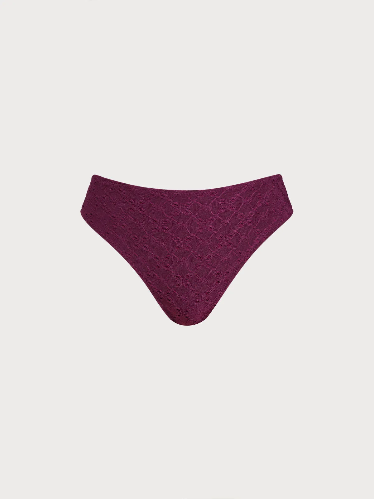 Burgundy Textured Tankini Bottom sold by BERLOOK product image thumbnail 5