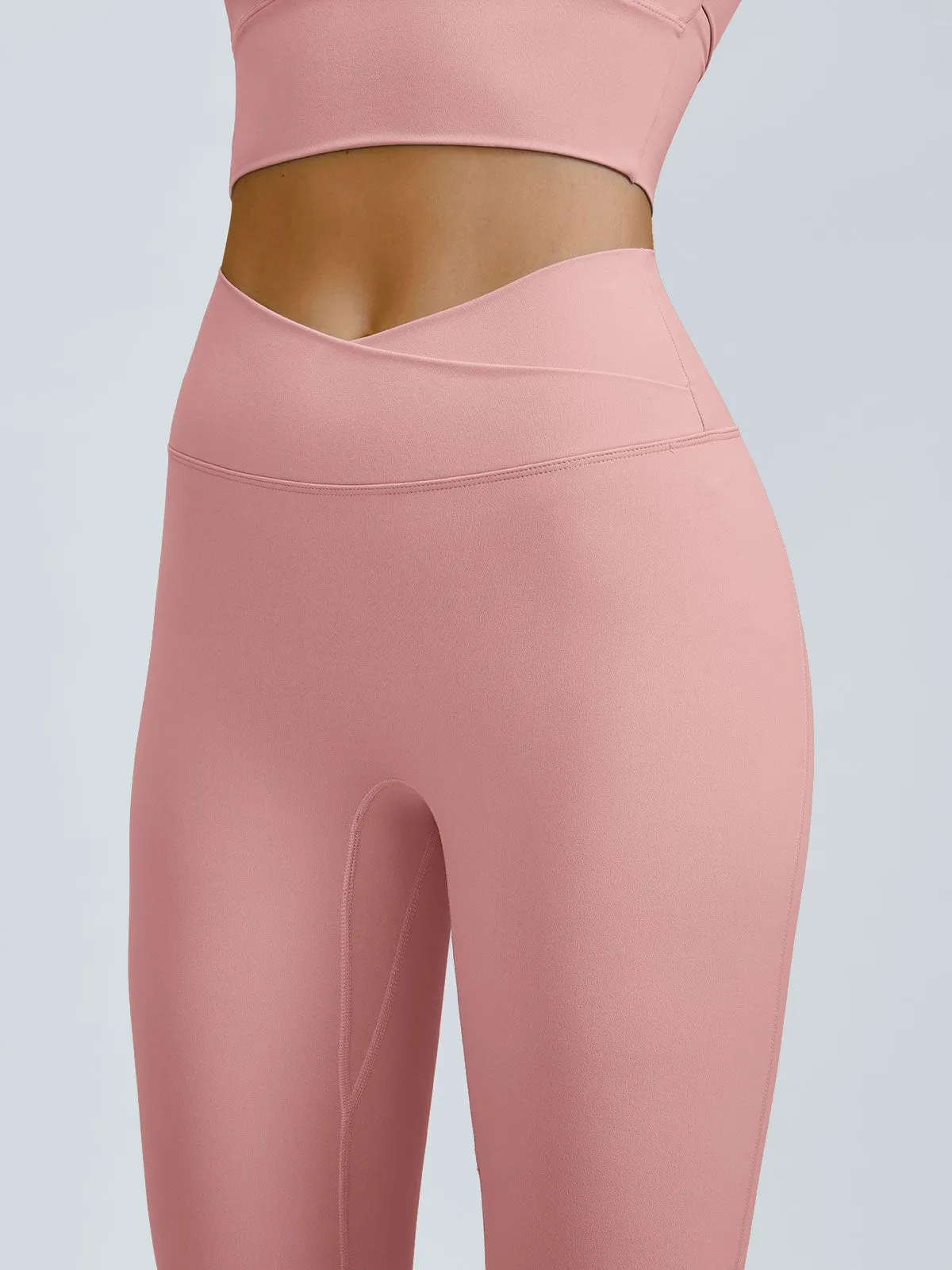 Pink V-Waist Leggings 24" sold by BERLOOK product image thumbnail 3