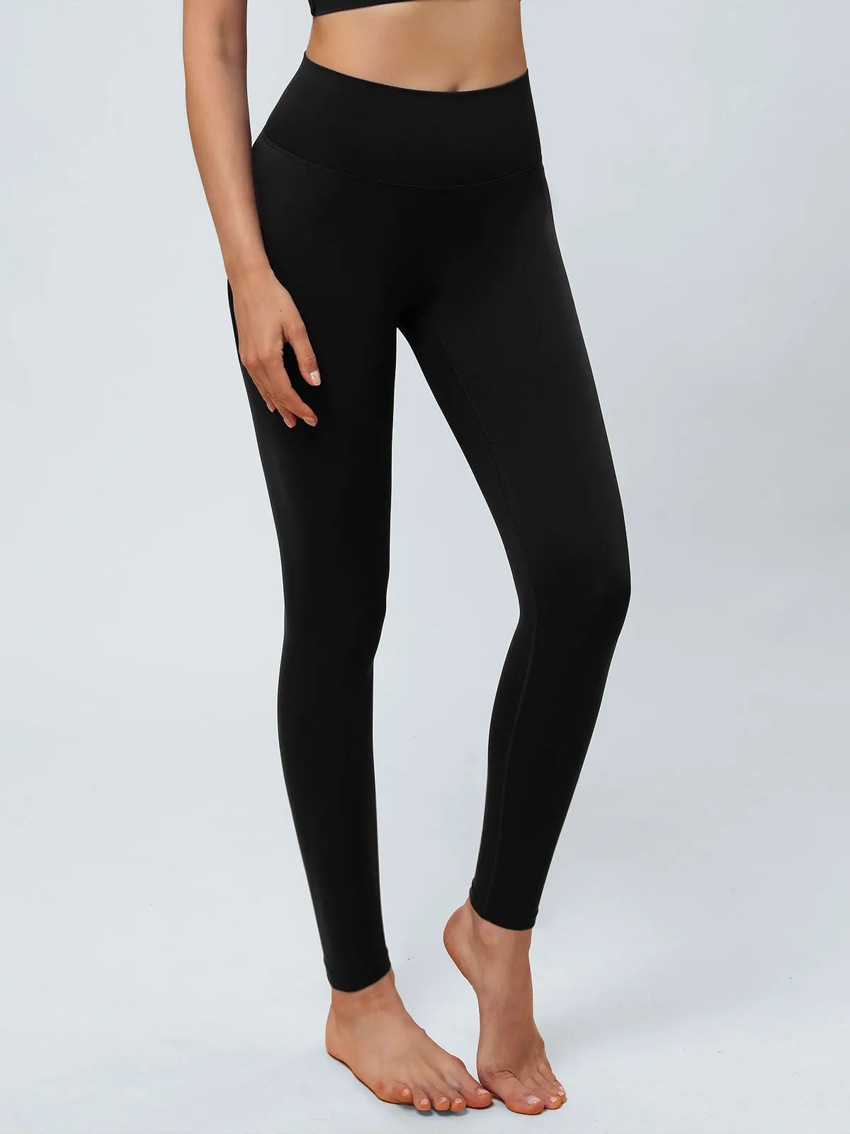 Black Cut Out Leggings – 28" Inseam sold by BERLOOK product image thumbnail 2