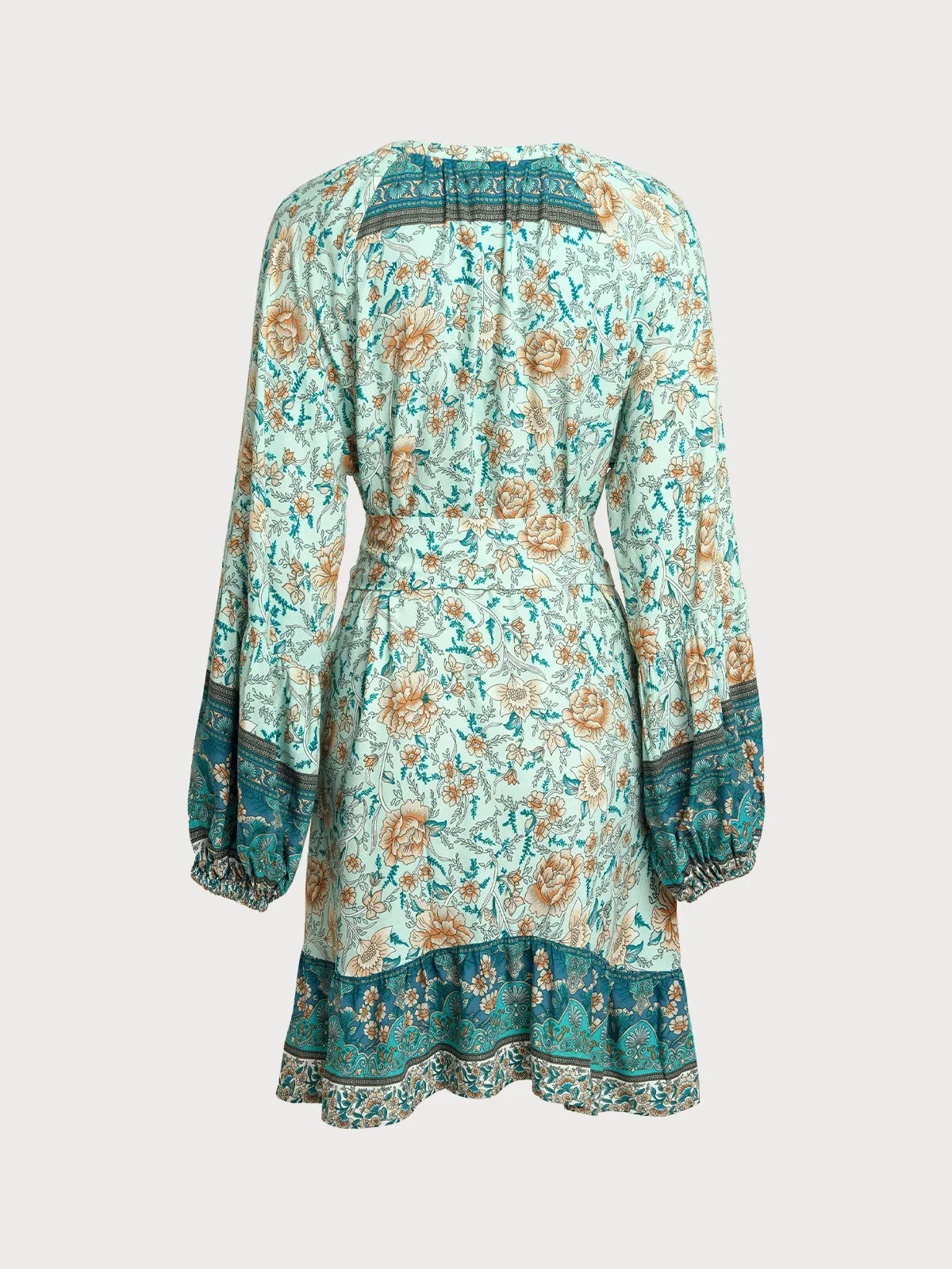 Floral Print Raglan Sleeve Beach Dress sold by BERLOOK product image thumbnail 2
