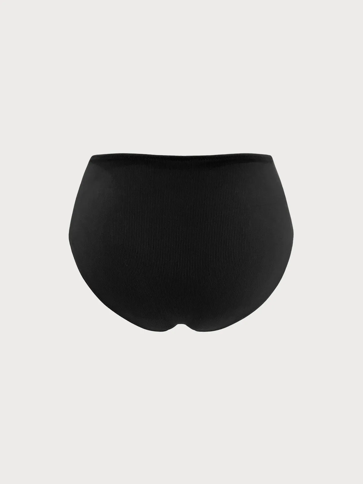 Black Solid Plus Size Bikini Bottom sold by BERLOOK product image thumbnail 2