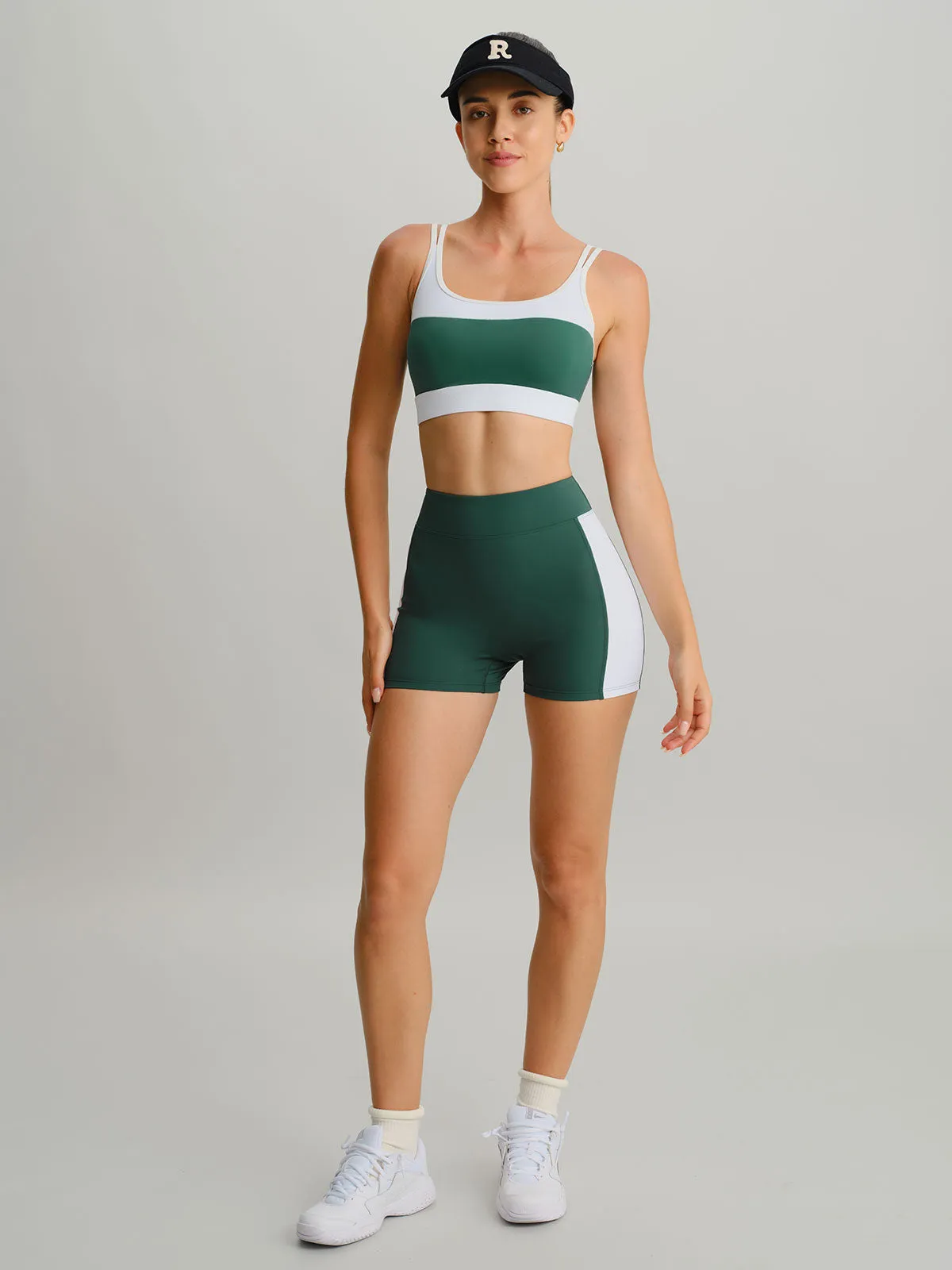 Green Contrast Twist Sports Bra sold by BERLOOK product image thumbnail 5