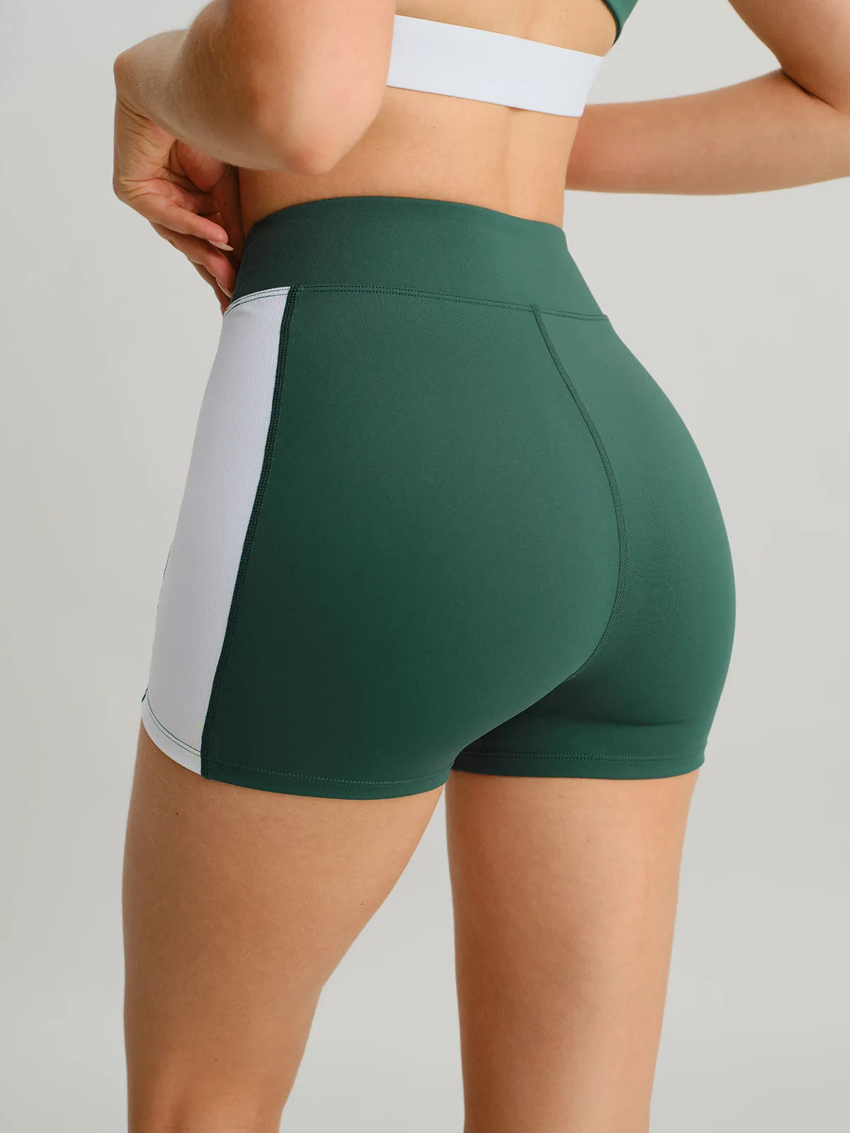 Green Contrast Line Workout Shorts 3" sold by BERLOOK product image thumbnail 2