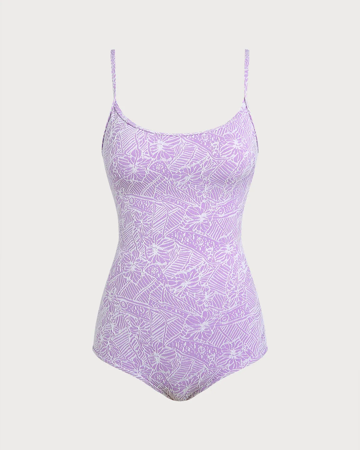 Purple Print Cut-Out Surf One Piece sold by BERLOOK product image thumbnail 2