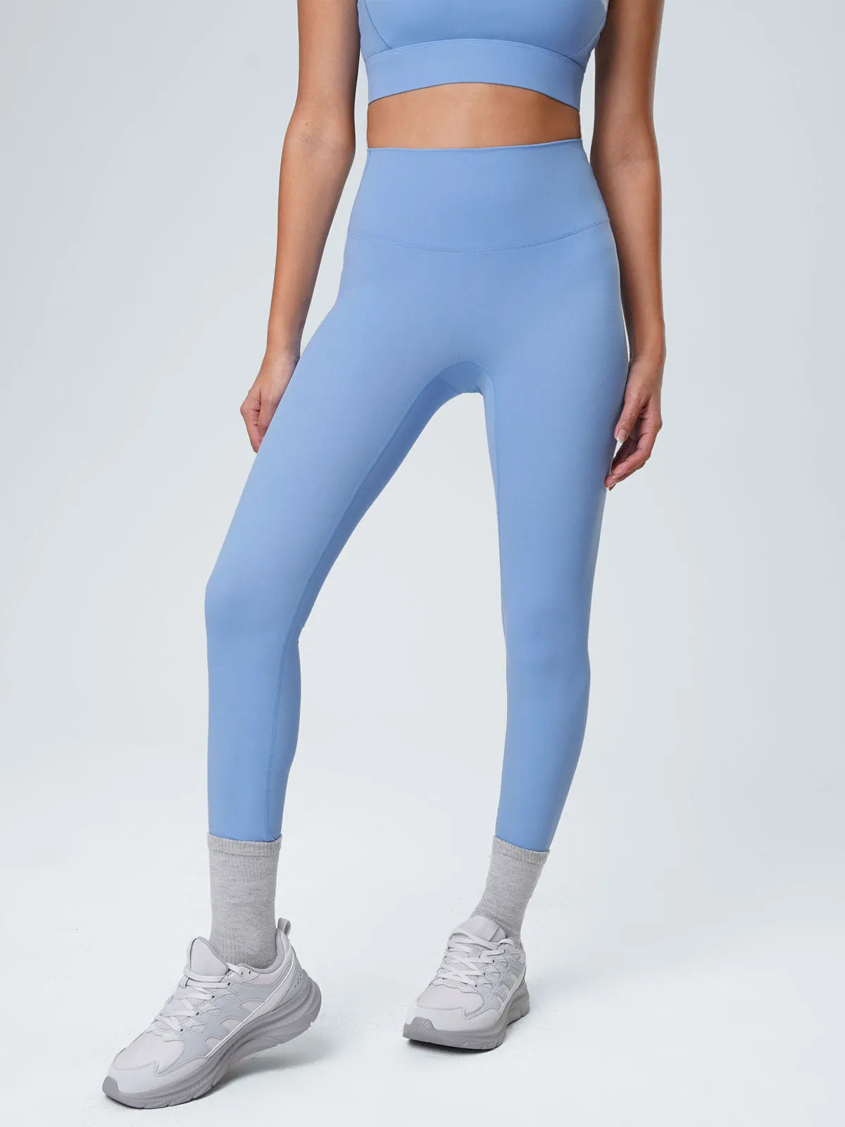 Blue Natural Waisted Leggings 25" sold by BERLOOK