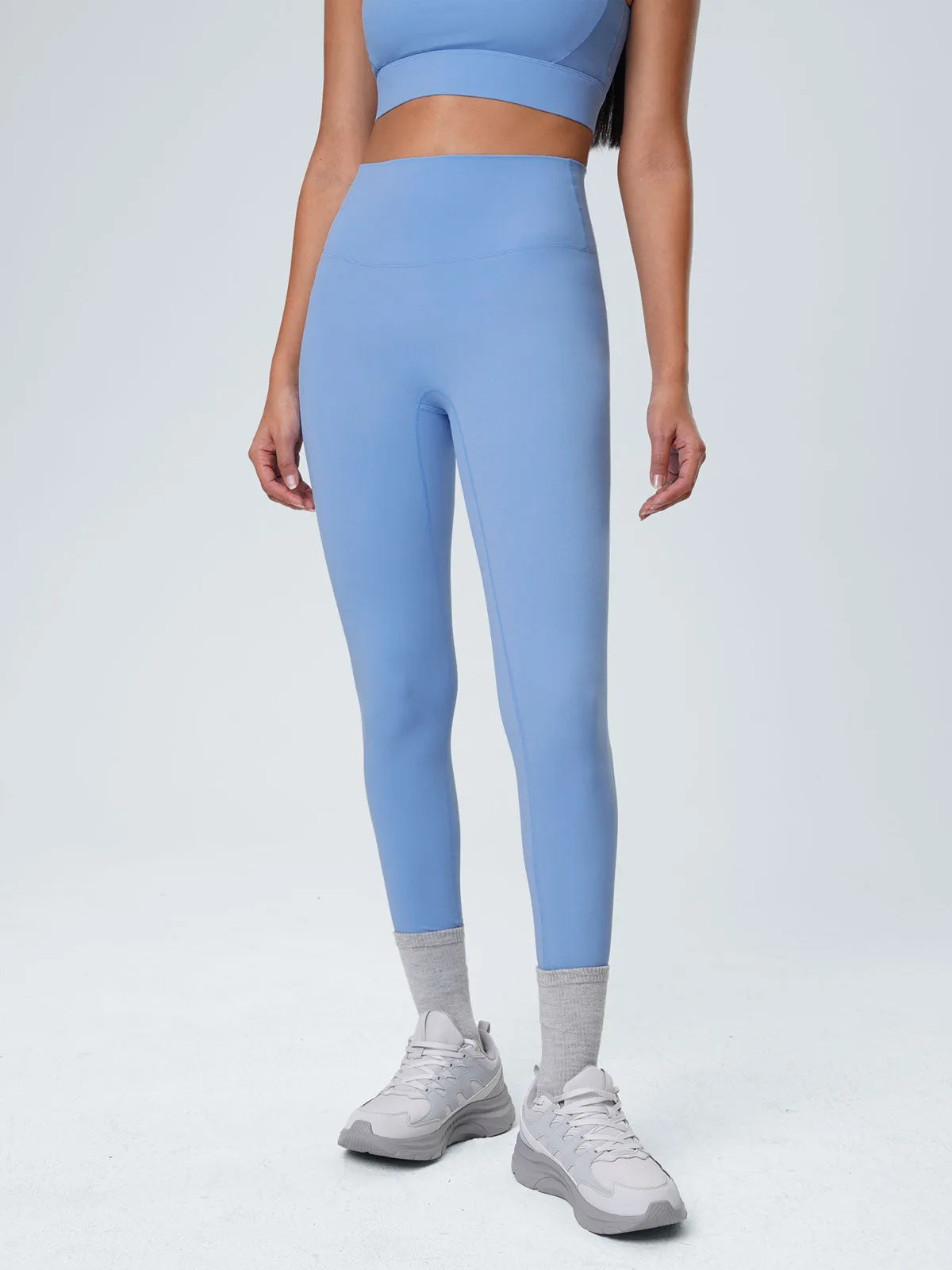 Blue Natural Waisted Leggings 25" sold by BERLOOK product image thumbnail 3