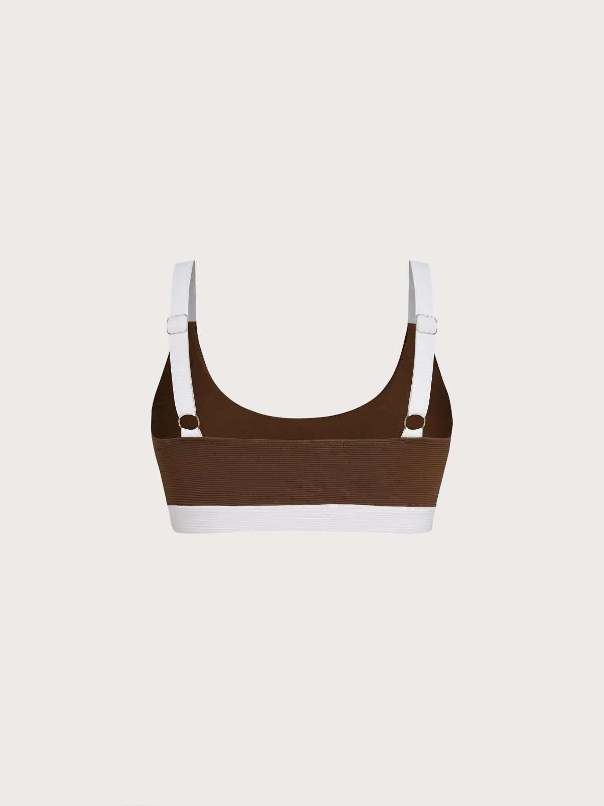 Brown Contrast Trim Bikini Top sold by BERLOOK product image thumbnail 2