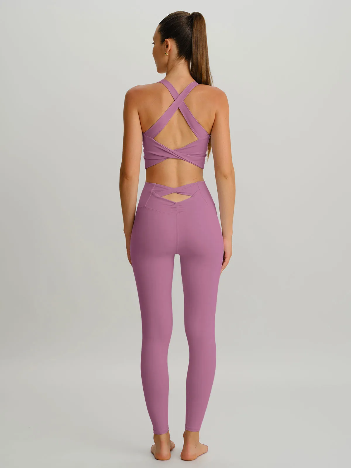 Pink Cut Out Leggings 24" sold by BERLOOK product image thumbnail 5