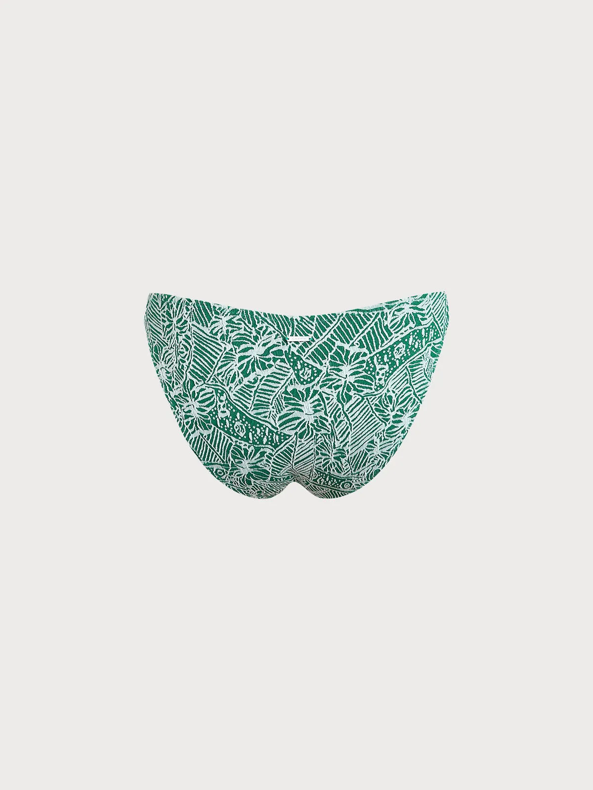 Green Textured Elastic Bikini Bottom sold by BERLOOK product image thumbnail 2